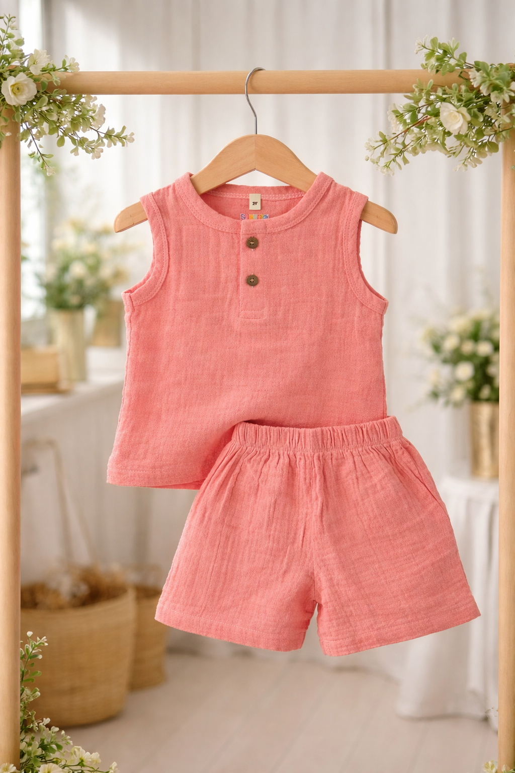 Muslin Crinkled Co-ord set