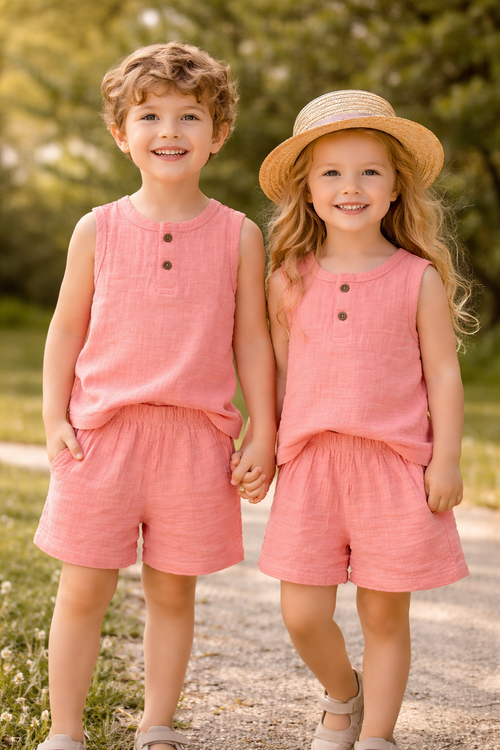 Crinkled Muslin Co-ord set