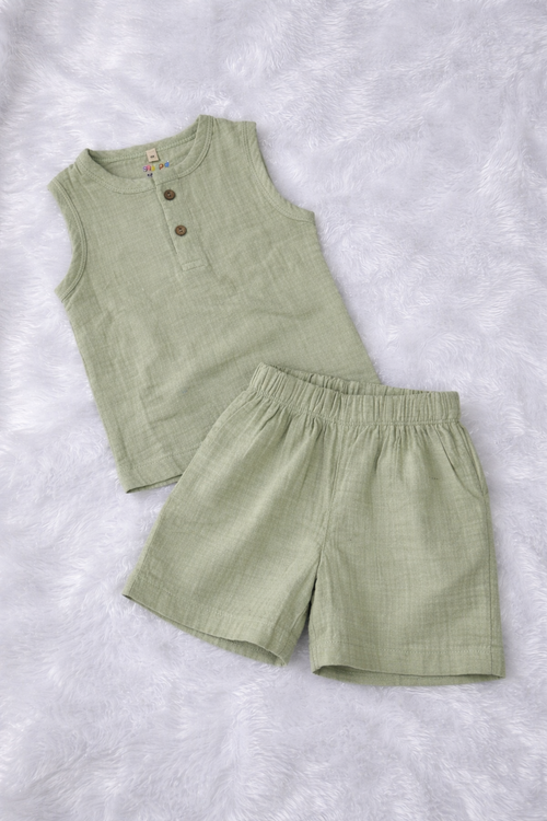 Crinkled Muslin Co-ord set